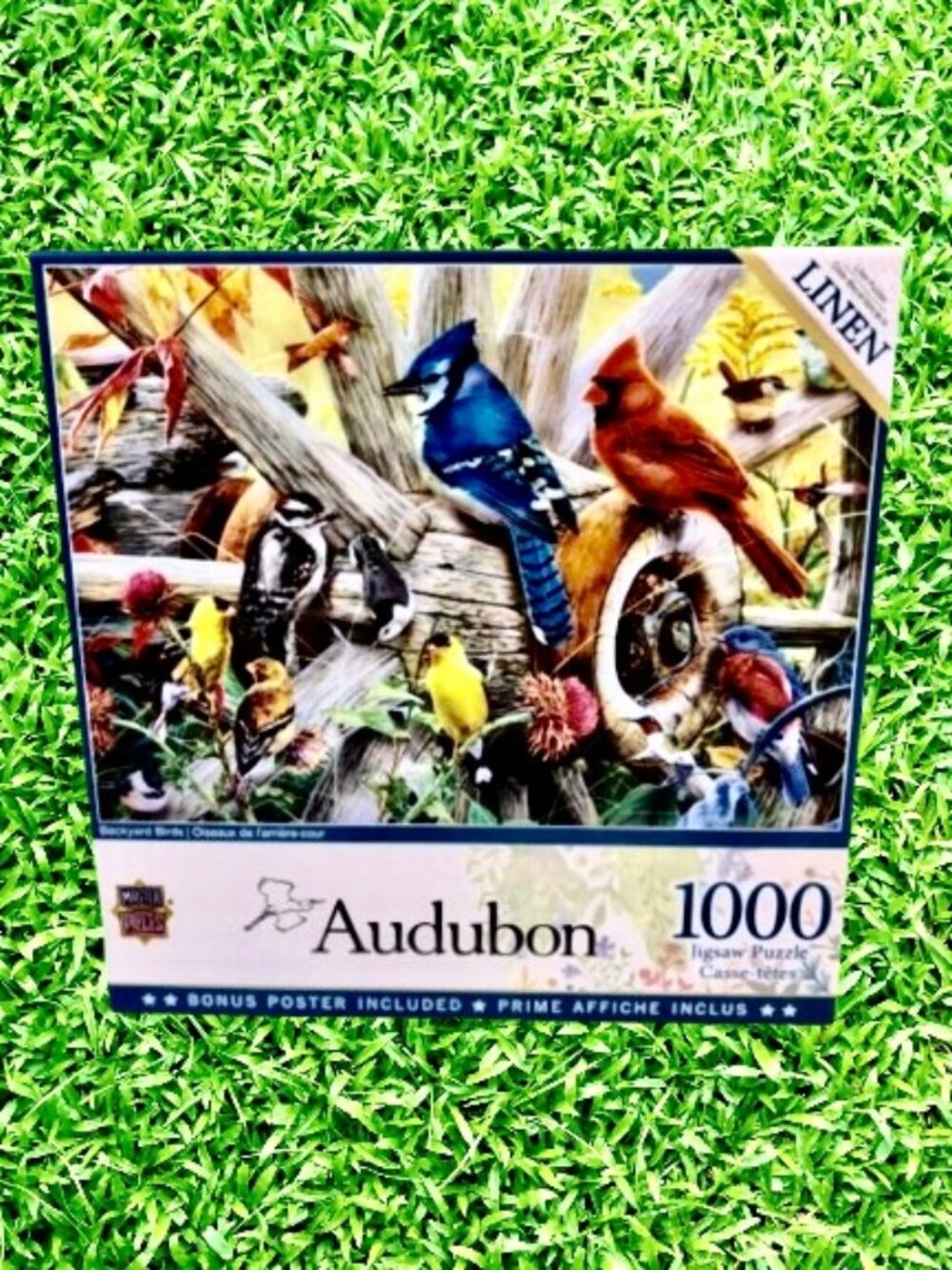 Puzzle Jigsaw BIRDS MasterPieces Audubon Linen 1,000 pieces